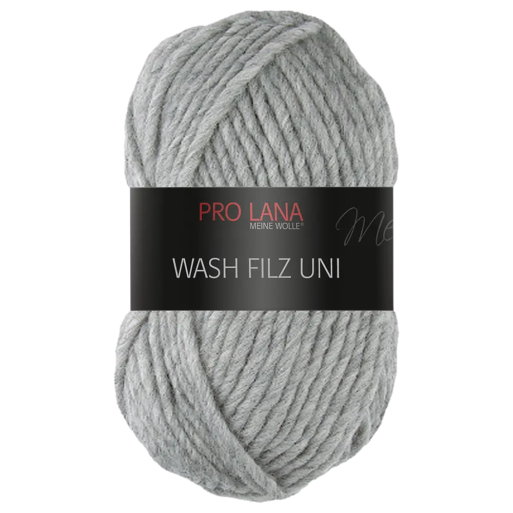 #Farbe_Pro Lana Wash Filz Uni | 191 Grau