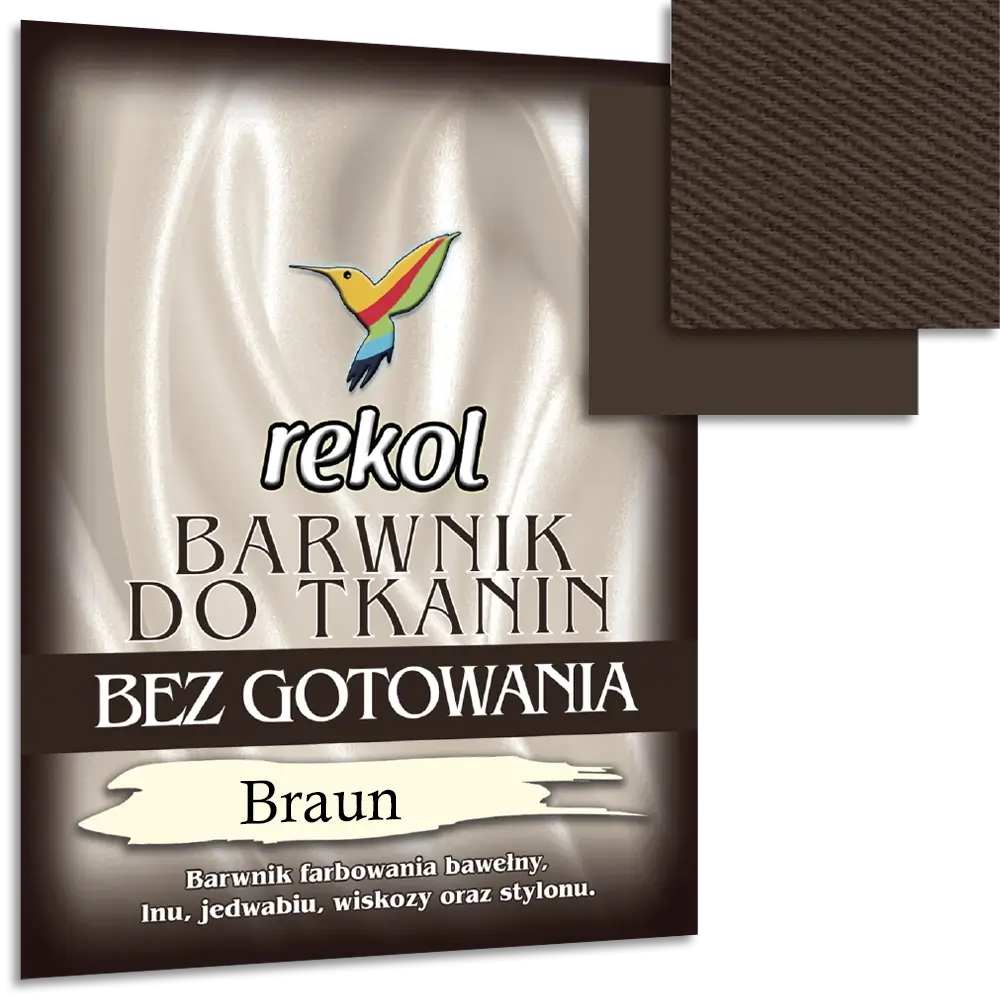 #Farbe_Rekol Textilfarbe ohne Kochen | Braun