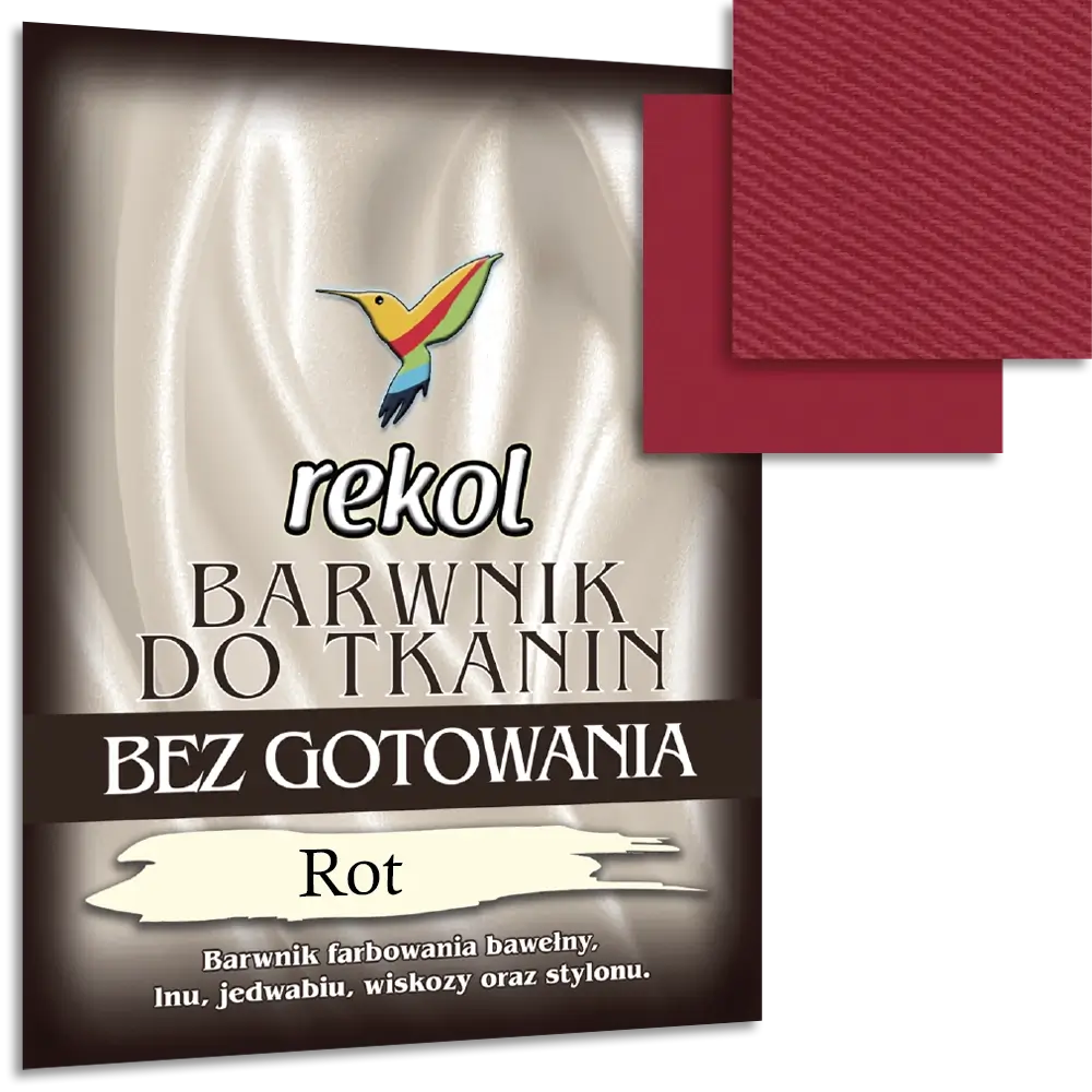 #Farbe_Rekol Textilfarbe ohne Kochen | Rot