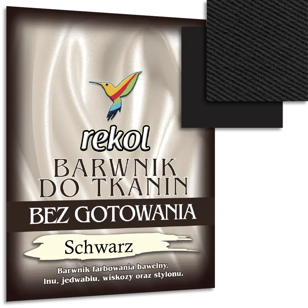 #Farbe_Rekol Textilfarbe ohne Kochen | Schwarz