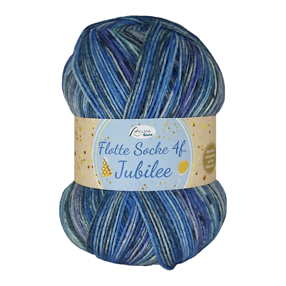 #Farbe_Rellana Flotte Socke Jubilee | 1761 Hellblau-Dunkelblau-Grau