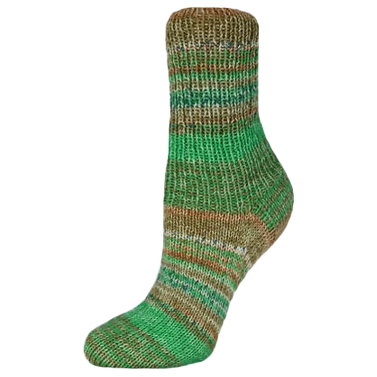 #Farbe_Rellana Flotte Socke Jubilee | 1765 Grün-Ocker-Messing