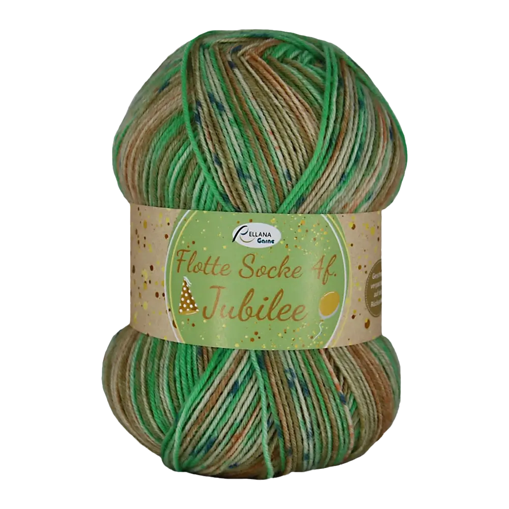 #Farbe_Rellana Flotte Socke Jubilee | 1765 Grün-Ocker-Messing