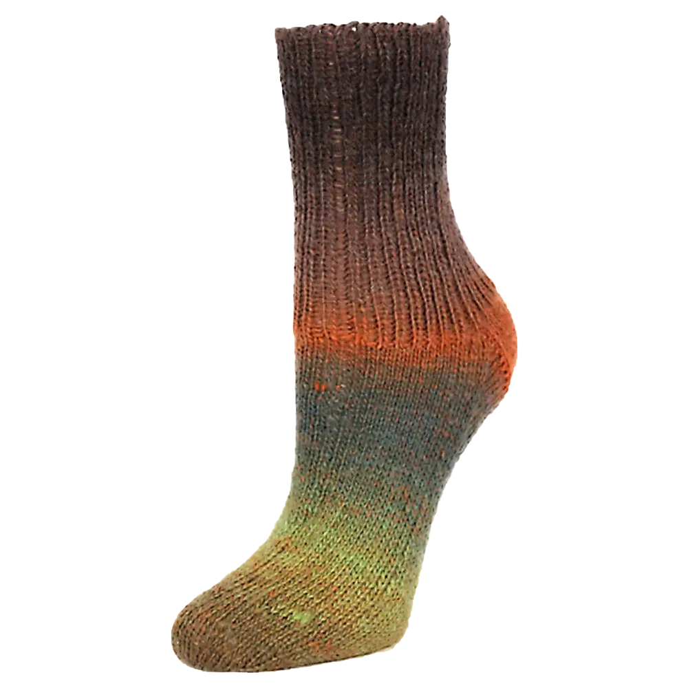 #Farbe_Rellana Flotte Socke Kolibri | 6206 Braun-Kürbis