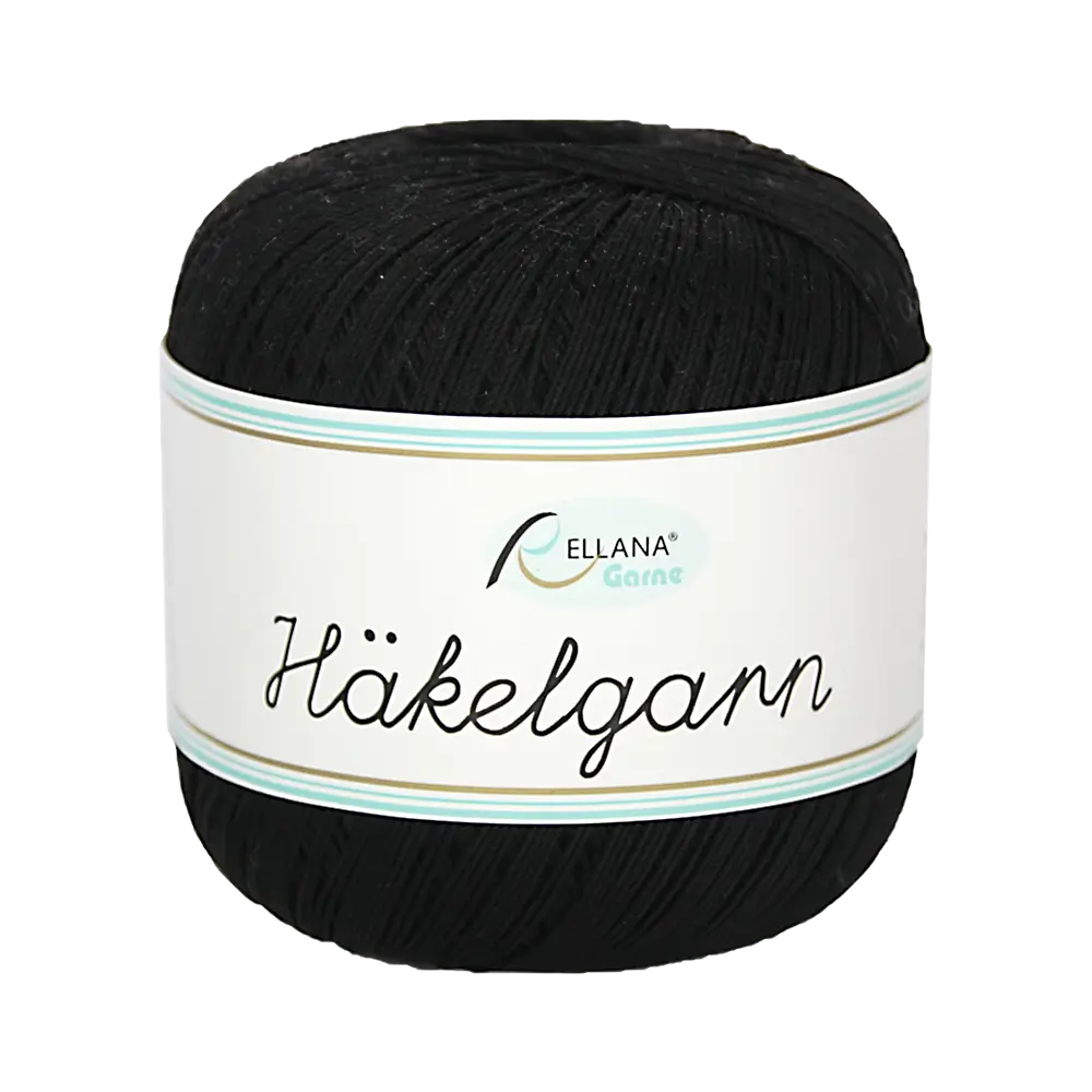 #Farbe_Rellana Häkelgarn | 02 Schwarz