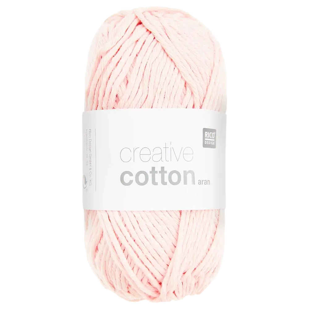 #Farbe_Rico Design Creative Cotton Aran | 02 Pastellrosa
