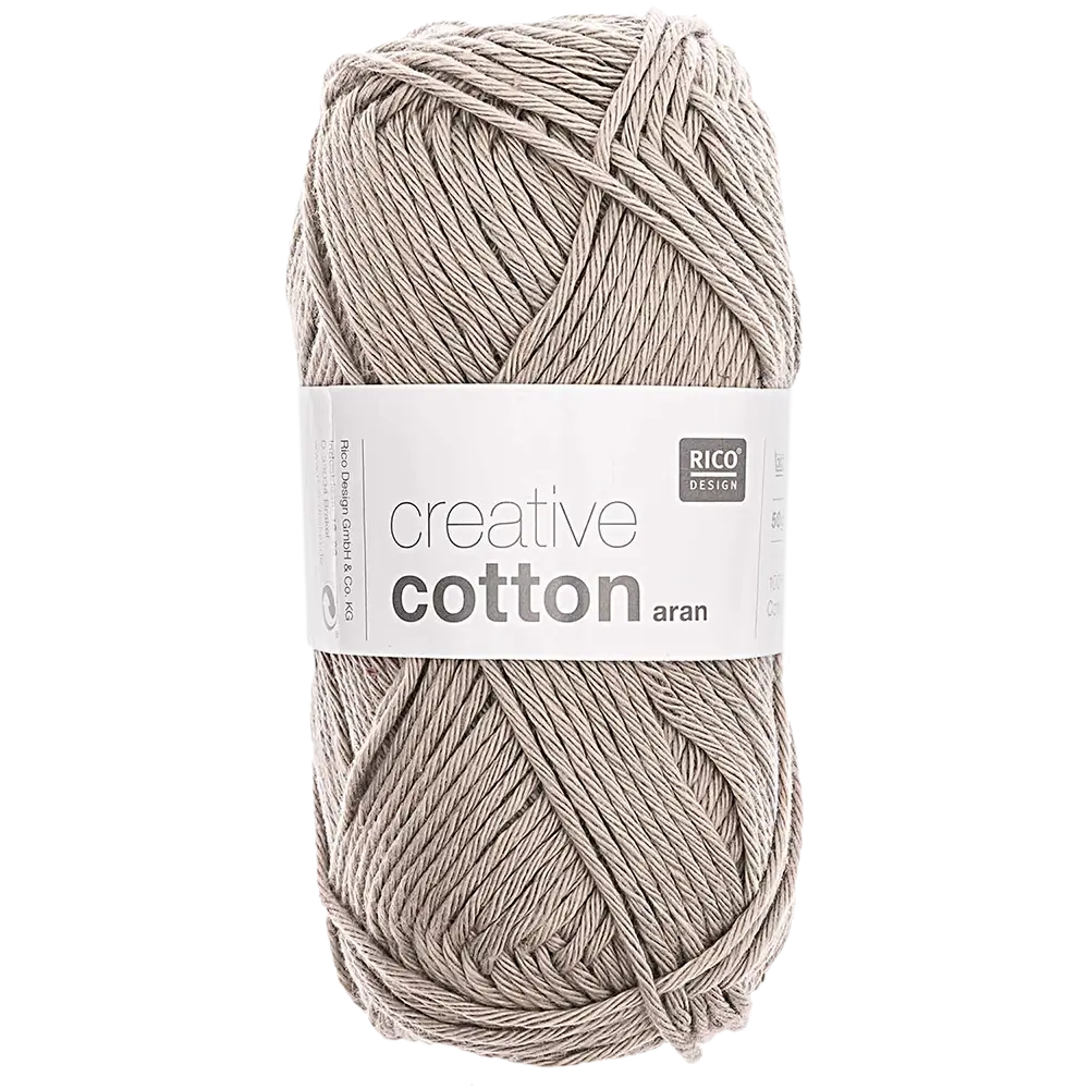 #Farbe_Rico Design Creative Cotton Aran | 52 Perlgrau