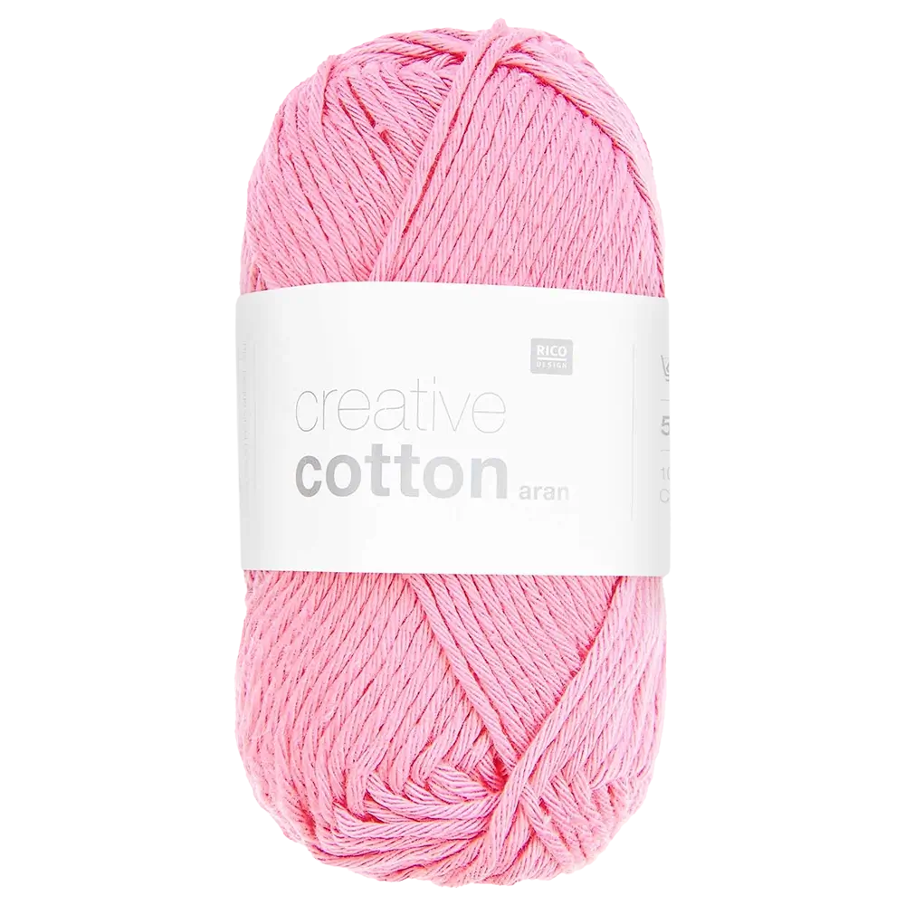 #Farbe_Rico Design Creative Cotton Aran | 64 Bonbonrosa