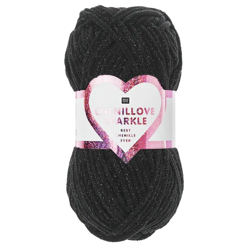 #Farbe_Rico Design Chenillove Sparkle | 006 Schwarz