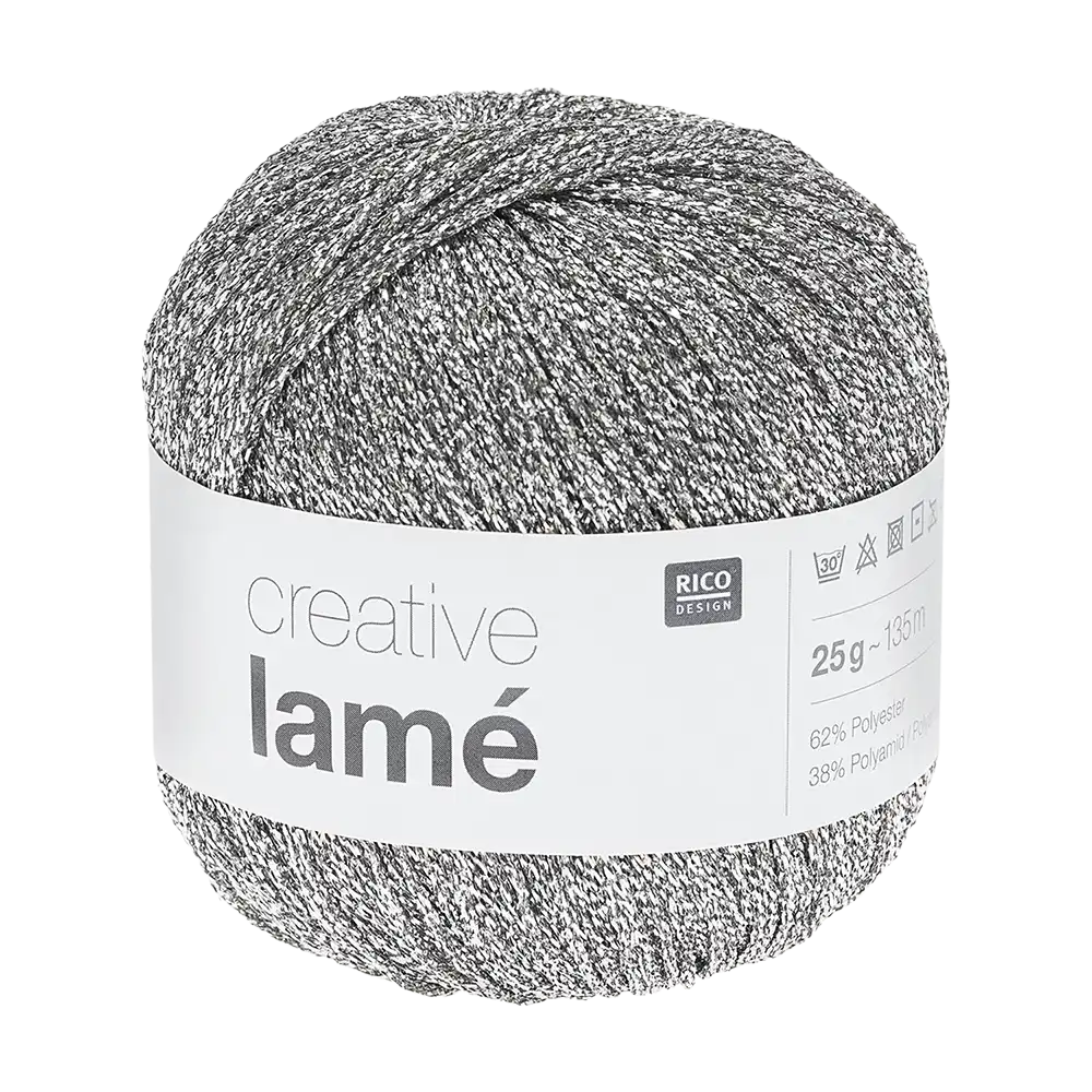 #Farbe_Rico Design Creative Lamé | 001 Silber