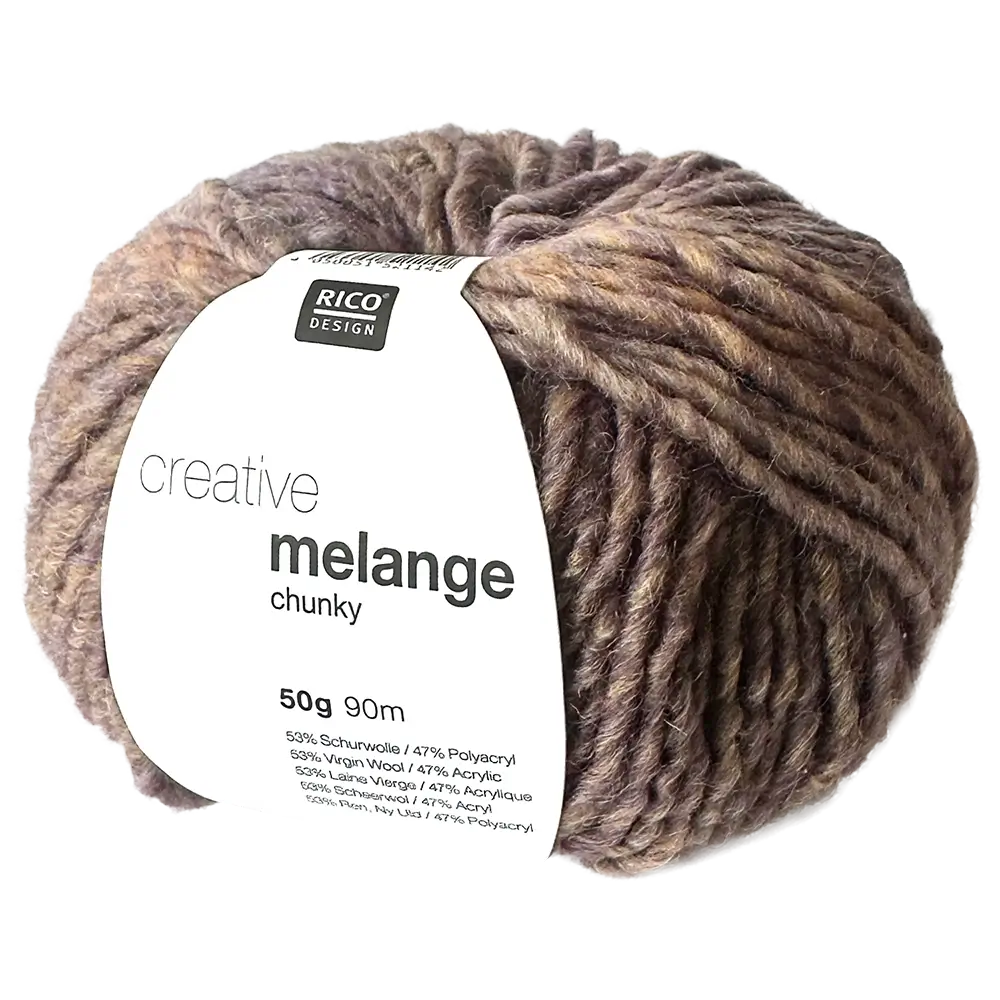 #Farbe_Rico Design Creative Melange Chunky | 027 Braun-Flieder