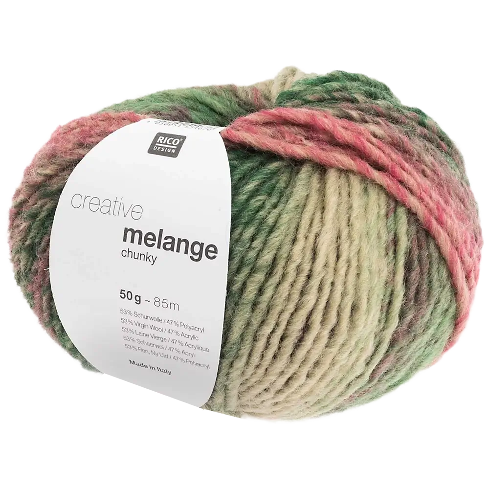 #Farbe_Rico Design Creative Melange Chunky | 050 Lila-Grün