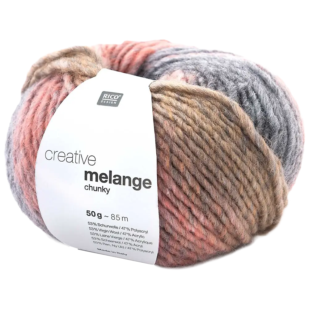 #Farbe_Rico Design Creative Melange Chunky | 054 Grau-Rosa
