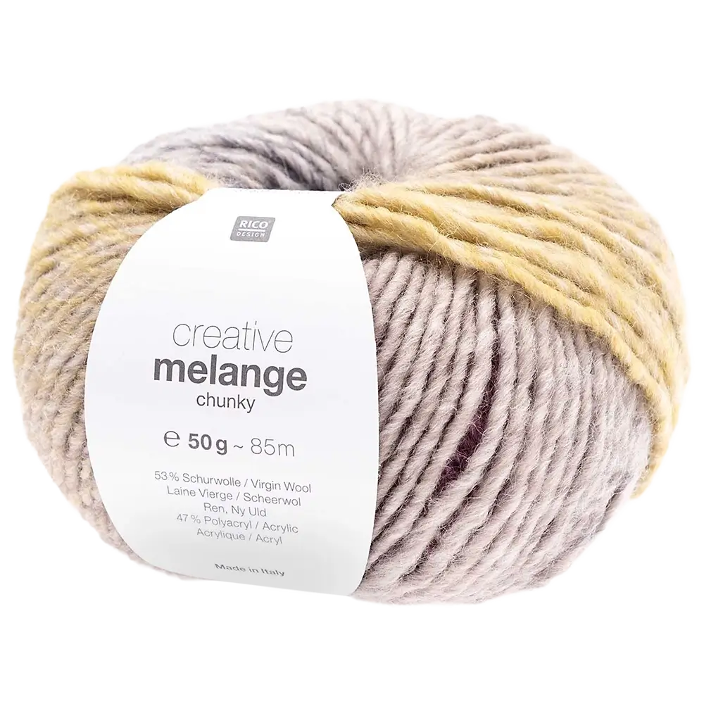 #Farbe_Rico Design Creative Melange Chunky | 065 Lila-Gelb