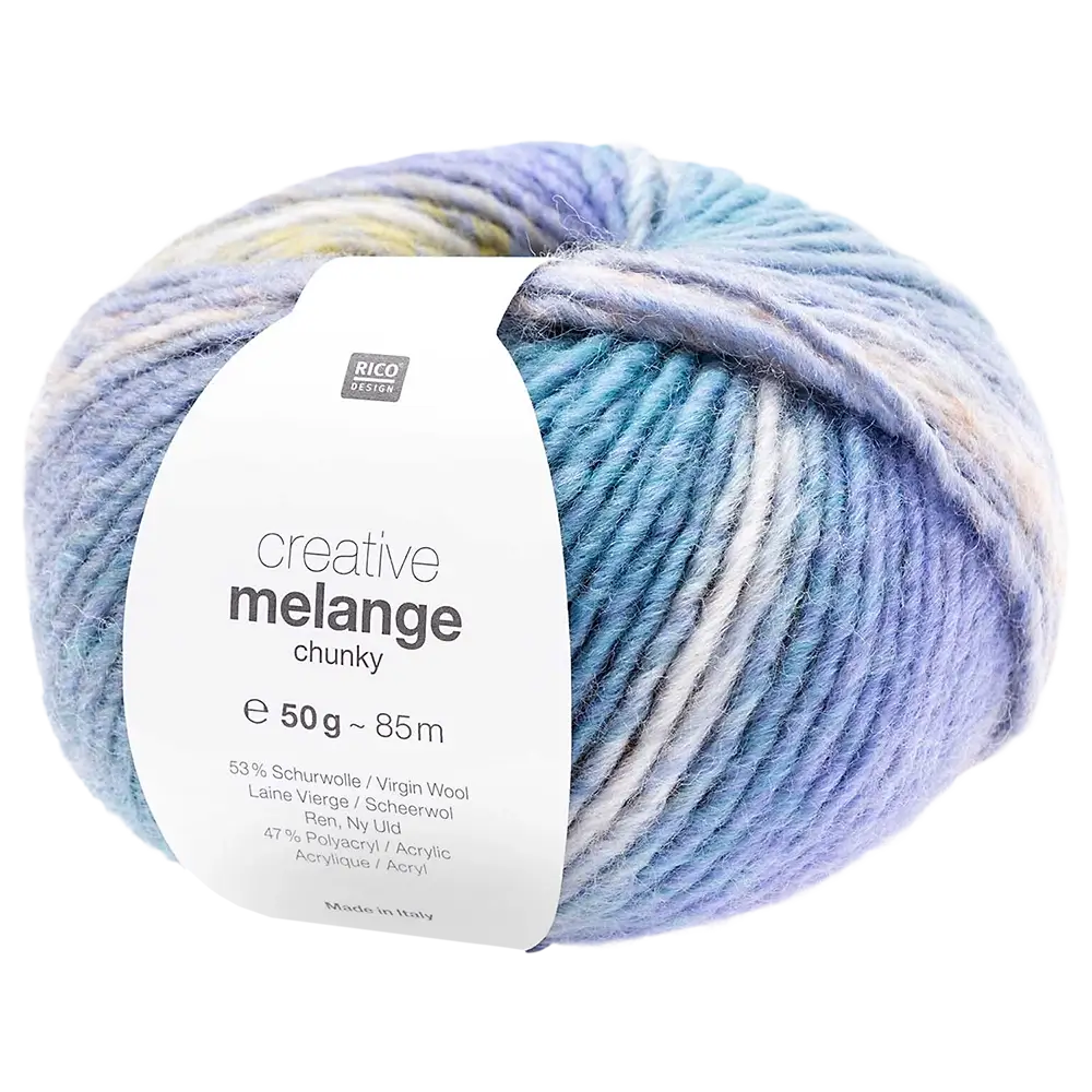 #Farbe_Rico Design Creative Melange Chunky | 067 Gelb-Türkis