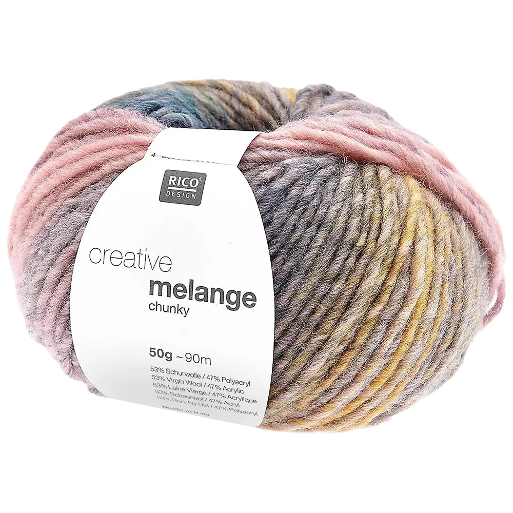 #Farbe_Rico Design Creative Melange Chunky | 073 Flieder-Grün