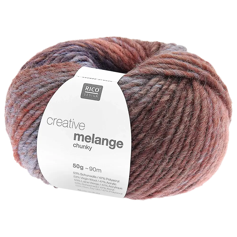 #Farbe_Rico Design Creative Melange Chunky | 074 Rost-Grün