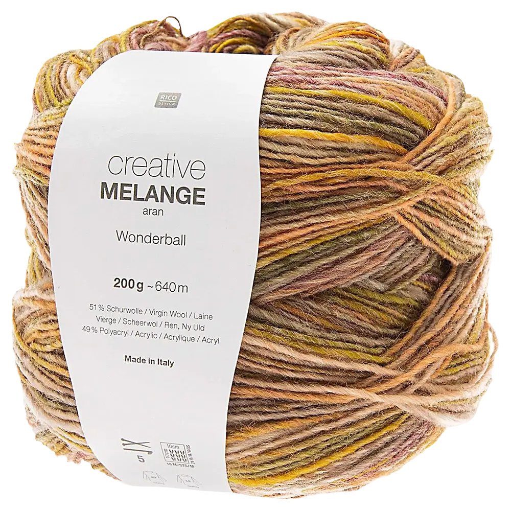 #Farbe_Rico Design Creative Melange Wonderball | 002 Orange