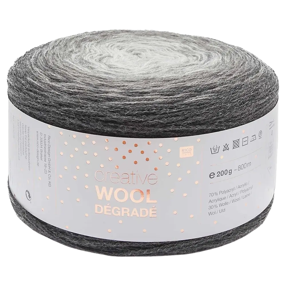 #Farbe_Rico Design Creative Wool Dégradé | 005 Grau