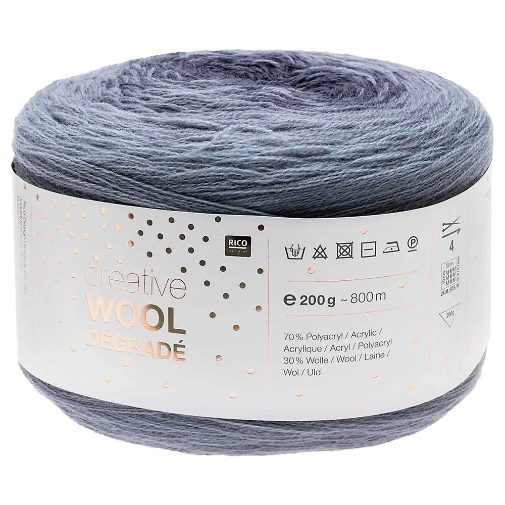 #Farbe_Rico Design Creative Wool Dégradé | 012 Jeans