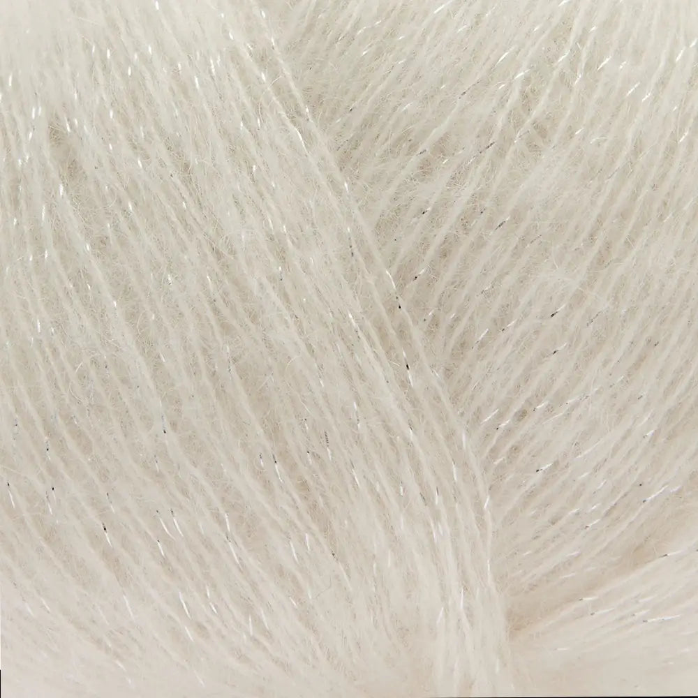 #Farbe_Rico Design Essentials Super Kid Mohair Loves Silk Glamorous Glitter | 001 Creme