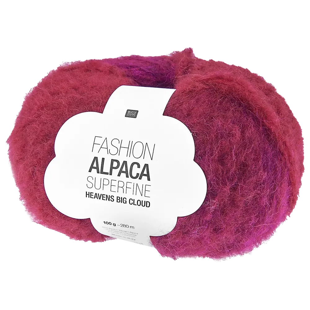 #Farbe_Rico Design Fashion Alpaca Superfine Heavens Big Cloud | 008 Red Berries