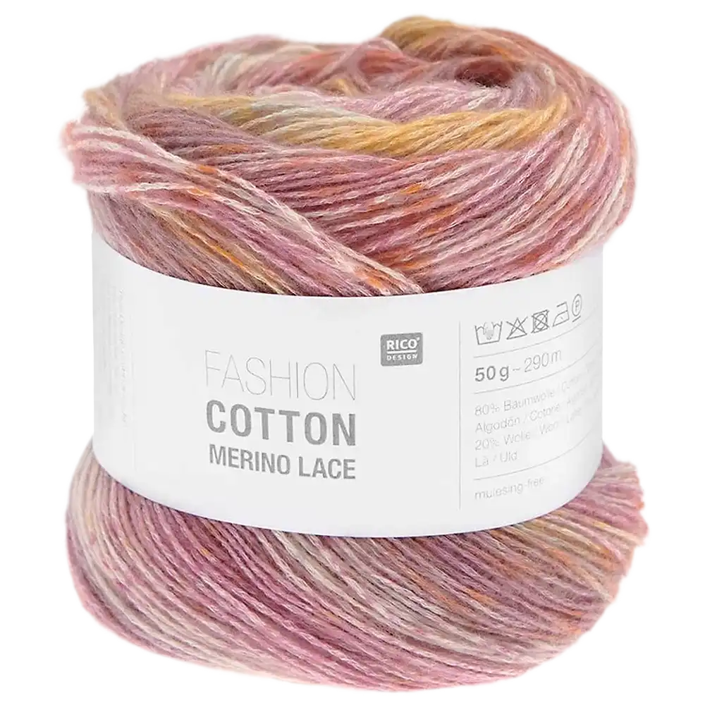 #Farbe_Rico Design Fashion Cotton Merino Lace Print | 02 Pastel