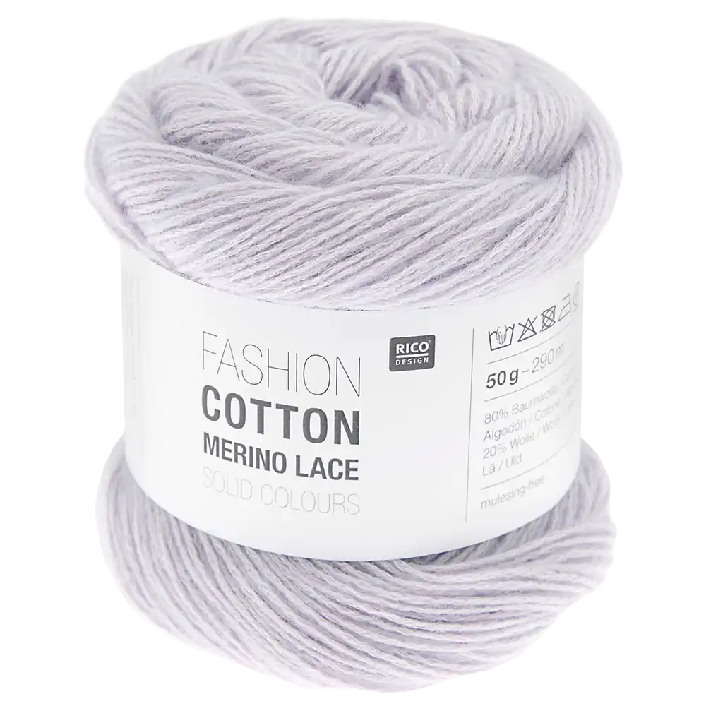 #Farbe_Rico Design Fashion Cotton Merino Lace Uni | 04 Flieder