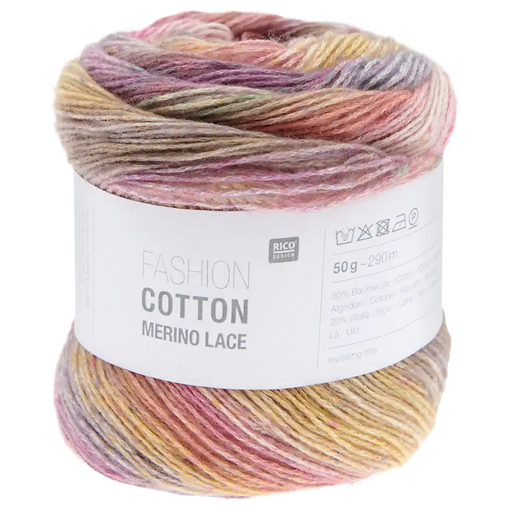 #Farbe_Rico Design Fashion Cotton Merino Lace Print | 04 Flowers