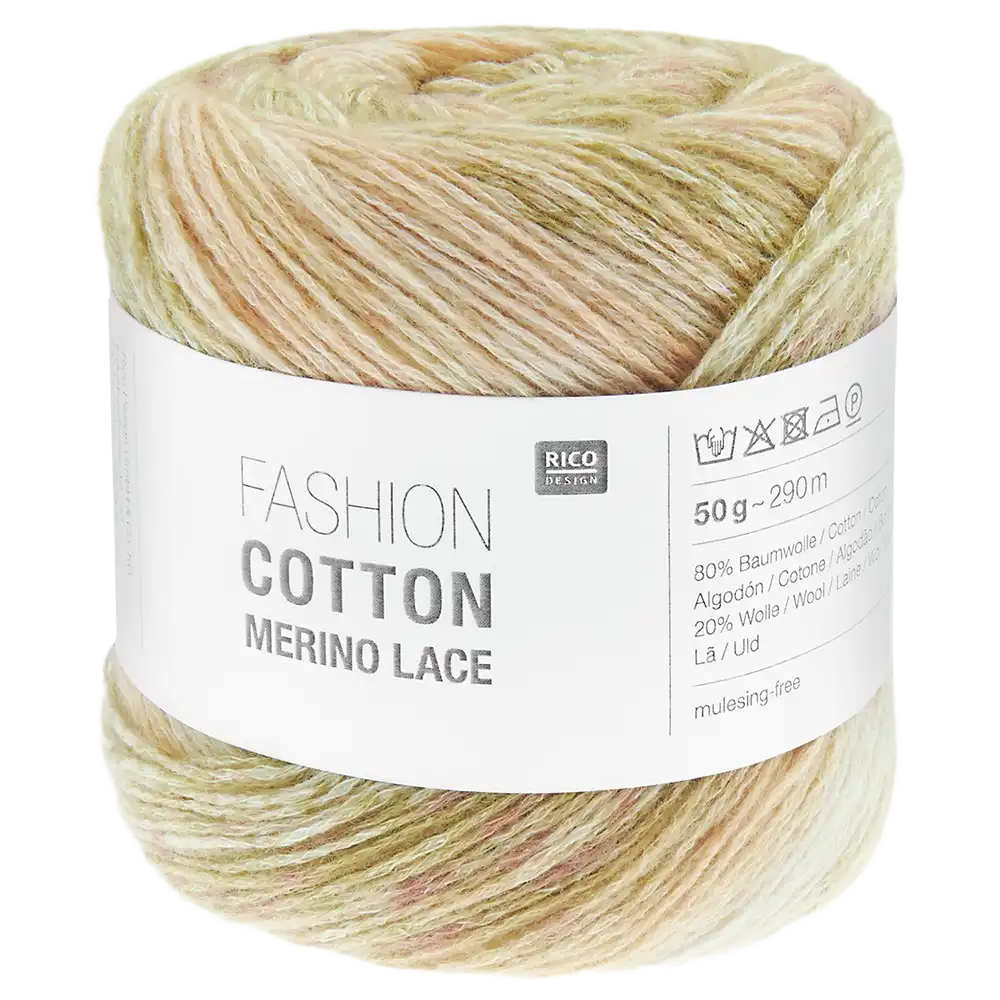 #Farbe_Rico Design Fashion Cotton Merino Lace Print | 13 Peaches