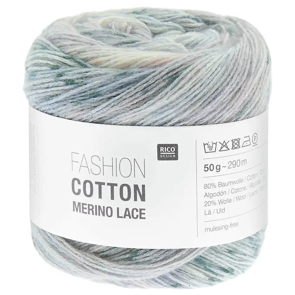 #Farbe_Rico Design Fashion Cotton Merino Lace Print | 14 Blueberries