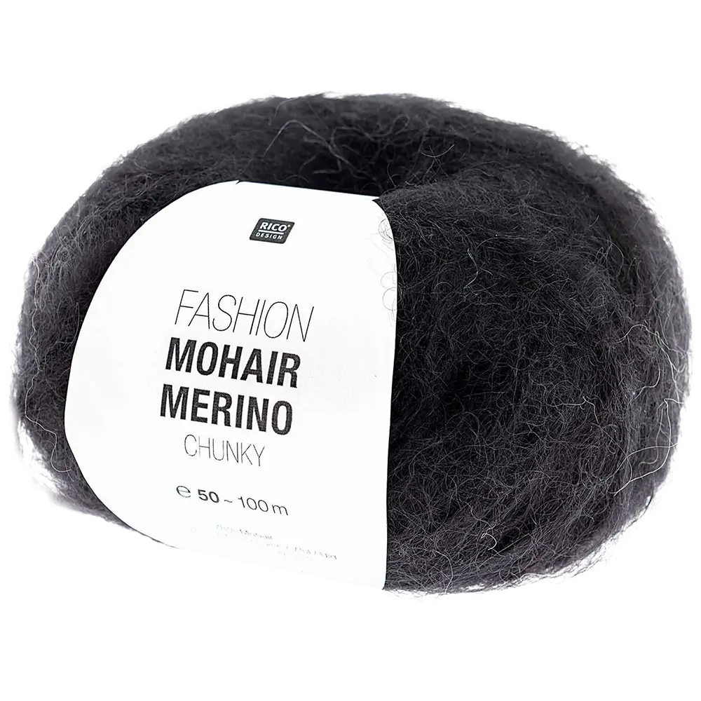 #Farbe_Rico Design Fashion Mohair Merino Chunky | 008 Schwarz