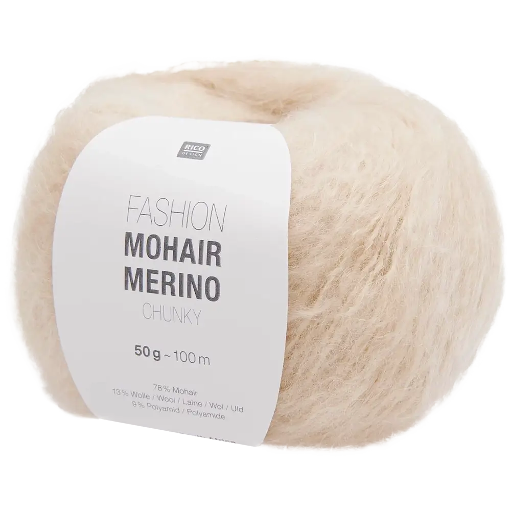 #Farbe_Rico Design Fashion Mohair Merino Chunky | 012 Natur