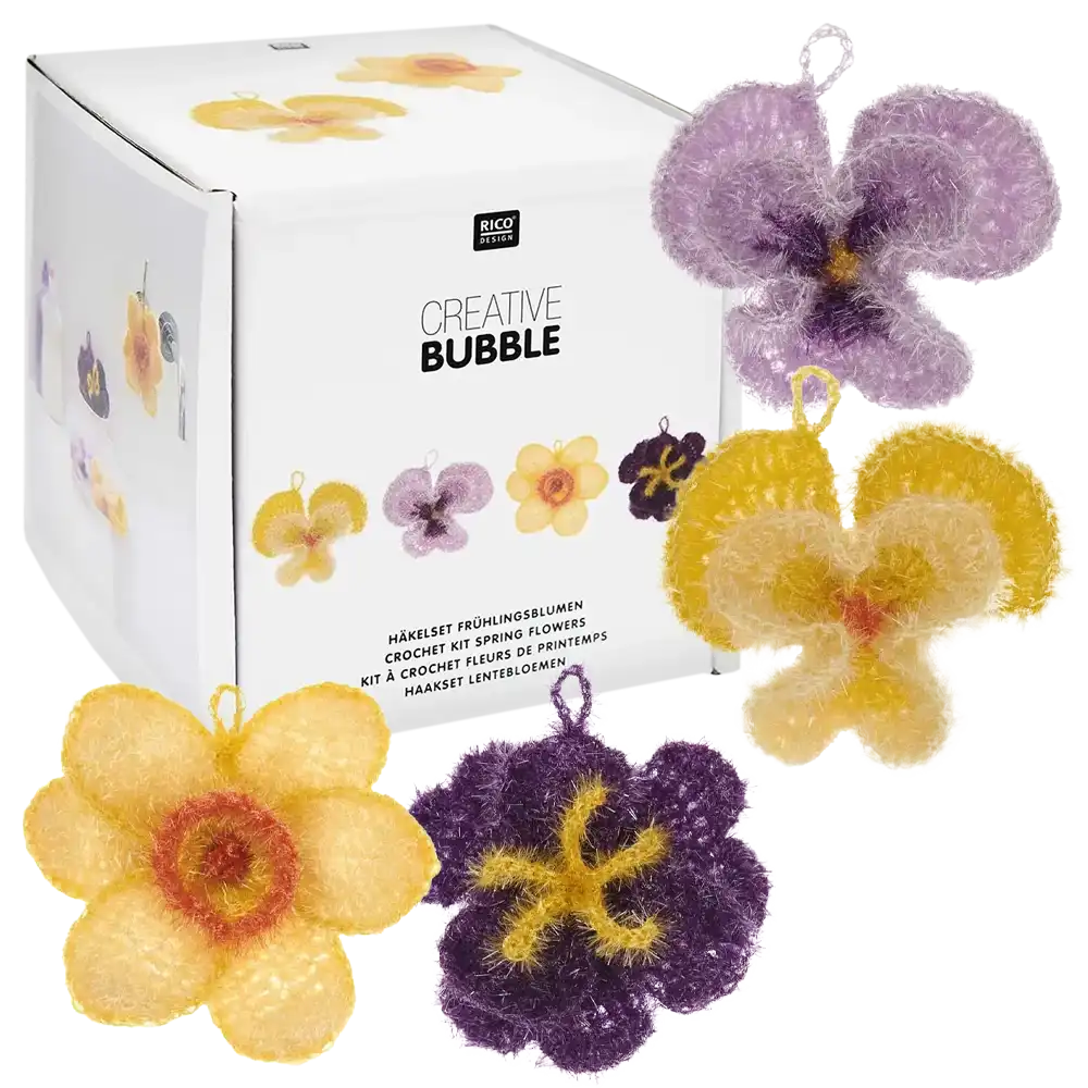 Frühlingsblumen (Rico Häkelset)