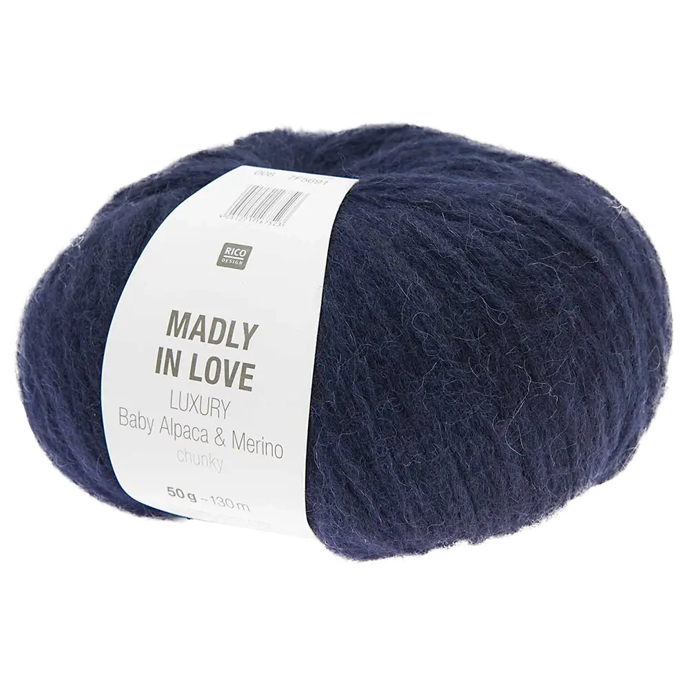 #Farbe_Rico Design Madly in Love Luxury Baby Alpaca & Merino | 008 Marine
