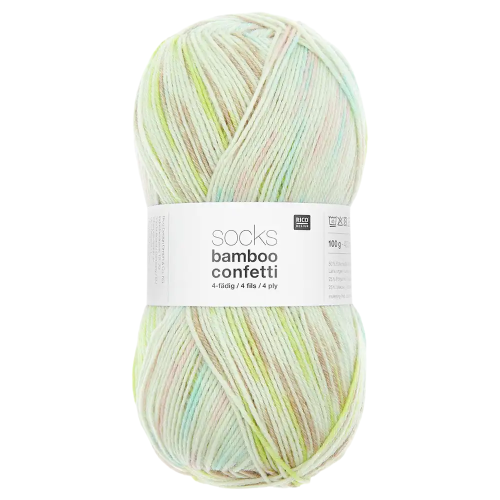 #Farbe_Rico Design Socks Bamboo Confetti | 050 Confetti Fresh
