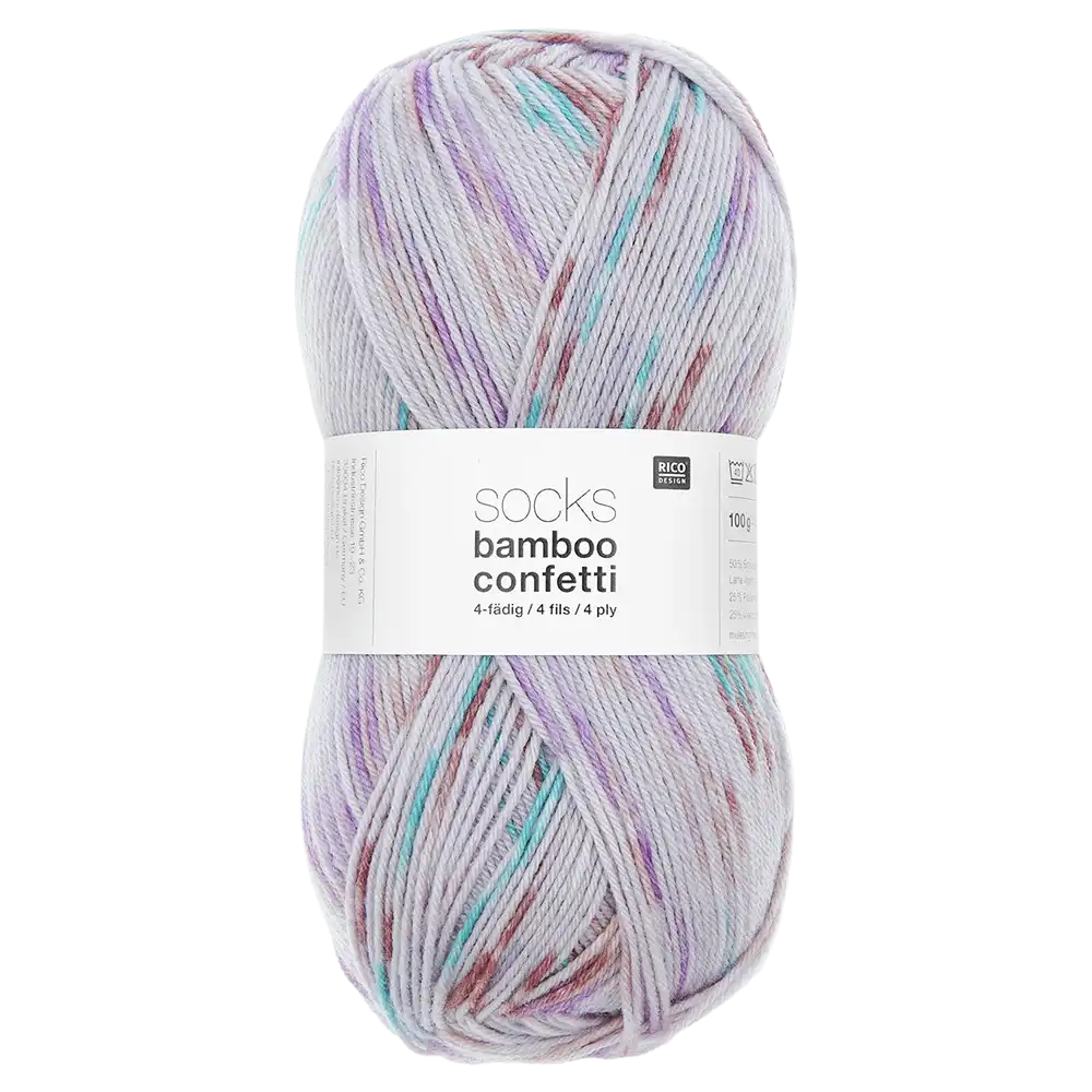 #Farbe_Rico Design Socks Bamboo Confetti | 050 Confetti Spring
