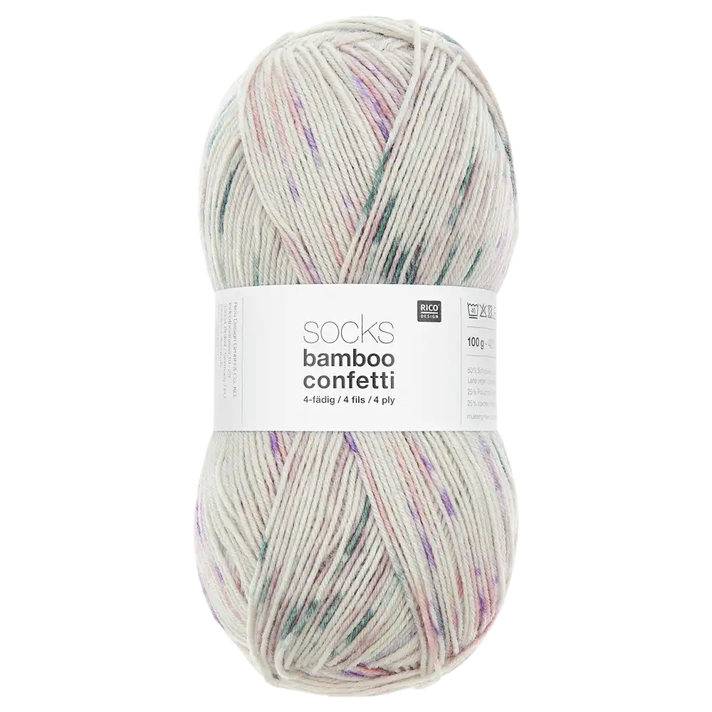 #Farbe_Rico Design Socks Bamboo Confetti | 050 Confetti Romantic