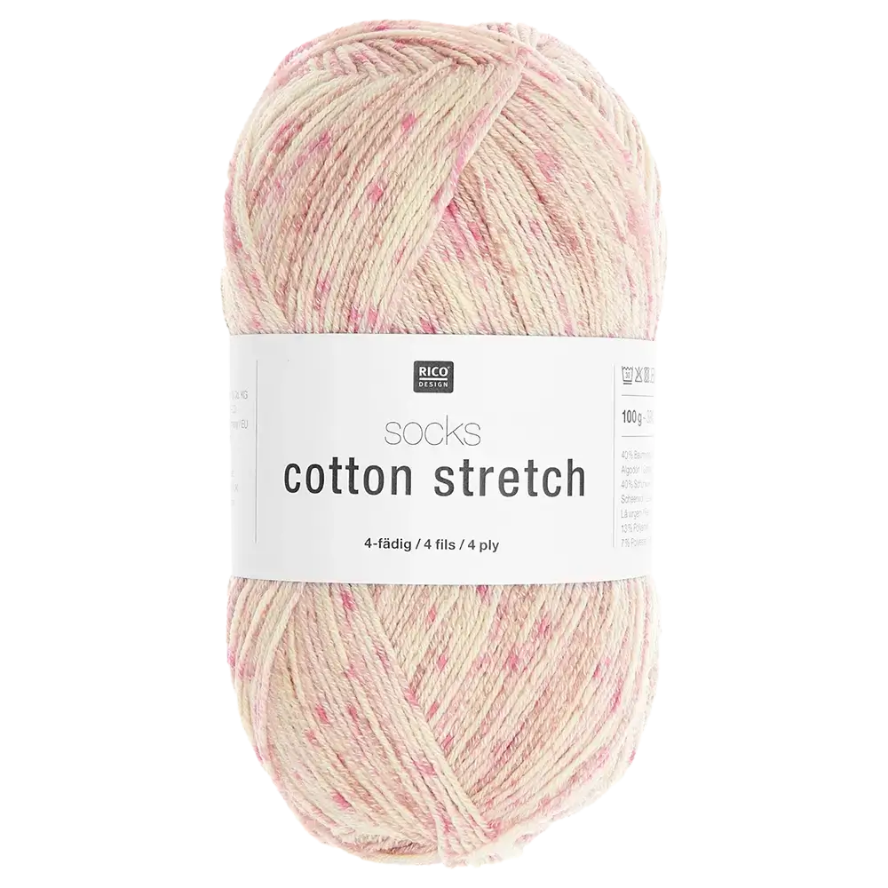 #Farbe_Rico Design Socks Cotton Stretch | 002 Pinky