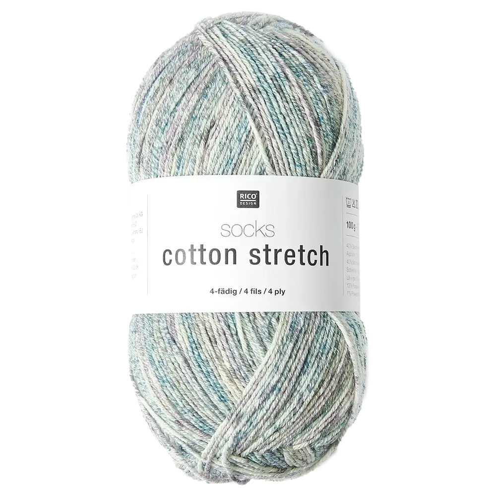 #Farbe_Rico Design Socks Cotton Stretch | 004 Aqua
