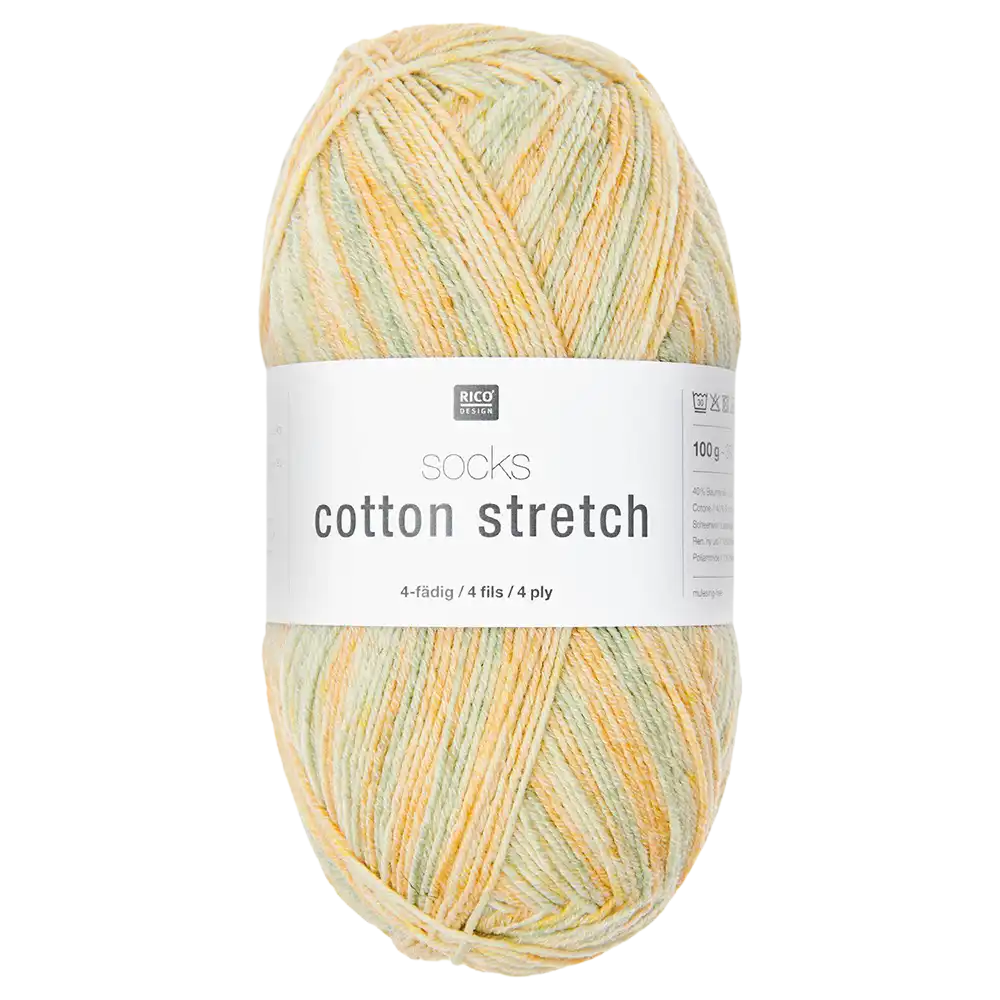 #Farbe_Rico Design Socks Cotton Stretch | 007 Sorbet