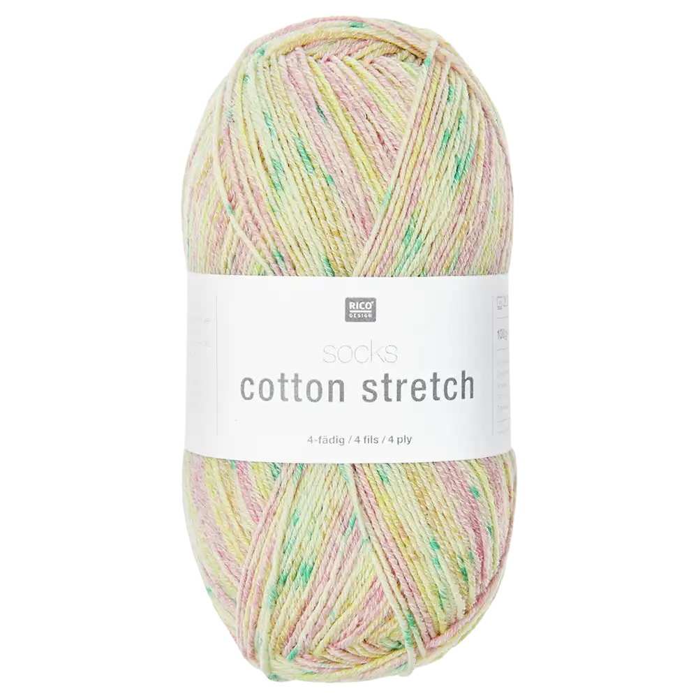#Farbe_Rico Design Socks Cotton Stretch | 008 Bubblegum
