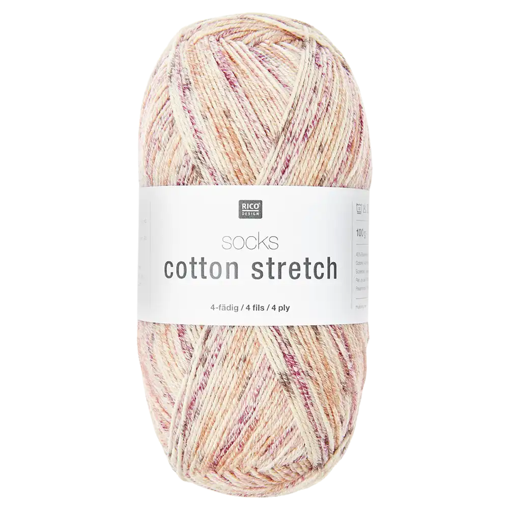 #Farbe_Rico Design Socks Cotton Stretch | 010 Red Berries