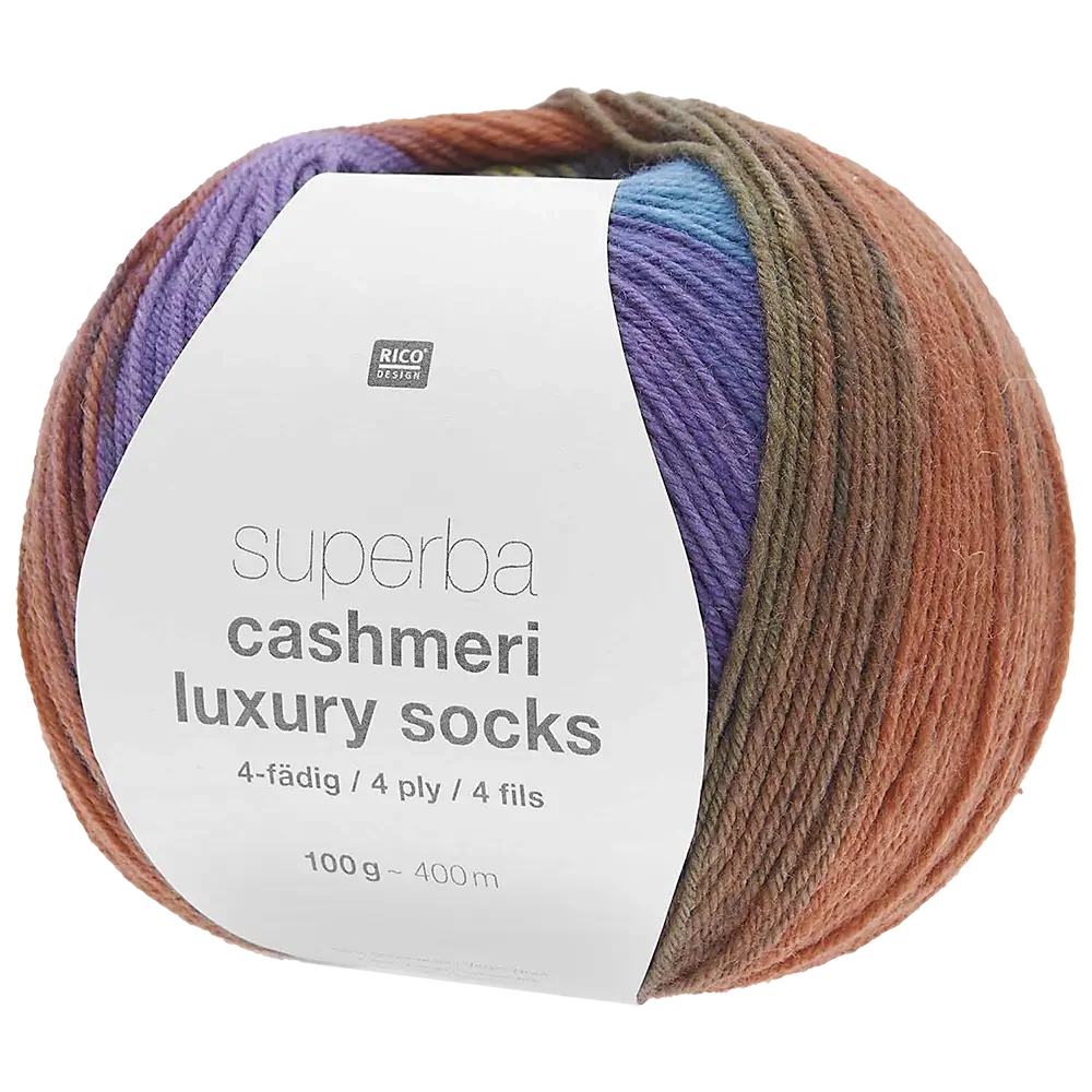 #Farbe_Rico Design Superba Cashmeri Luxury Socks | 022 Joy