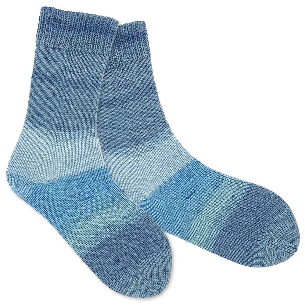 #Farbe_Rico Design Superba Cashmeri Luxury Socks | 025 Blau Dégradé