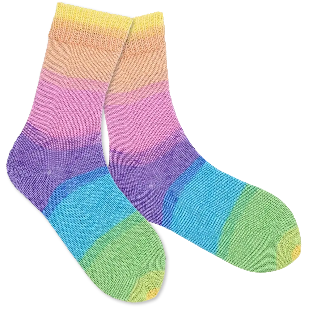 #Farbe_Rico Design Superba Cashmeri Luxury Socks | 027 Rainbow