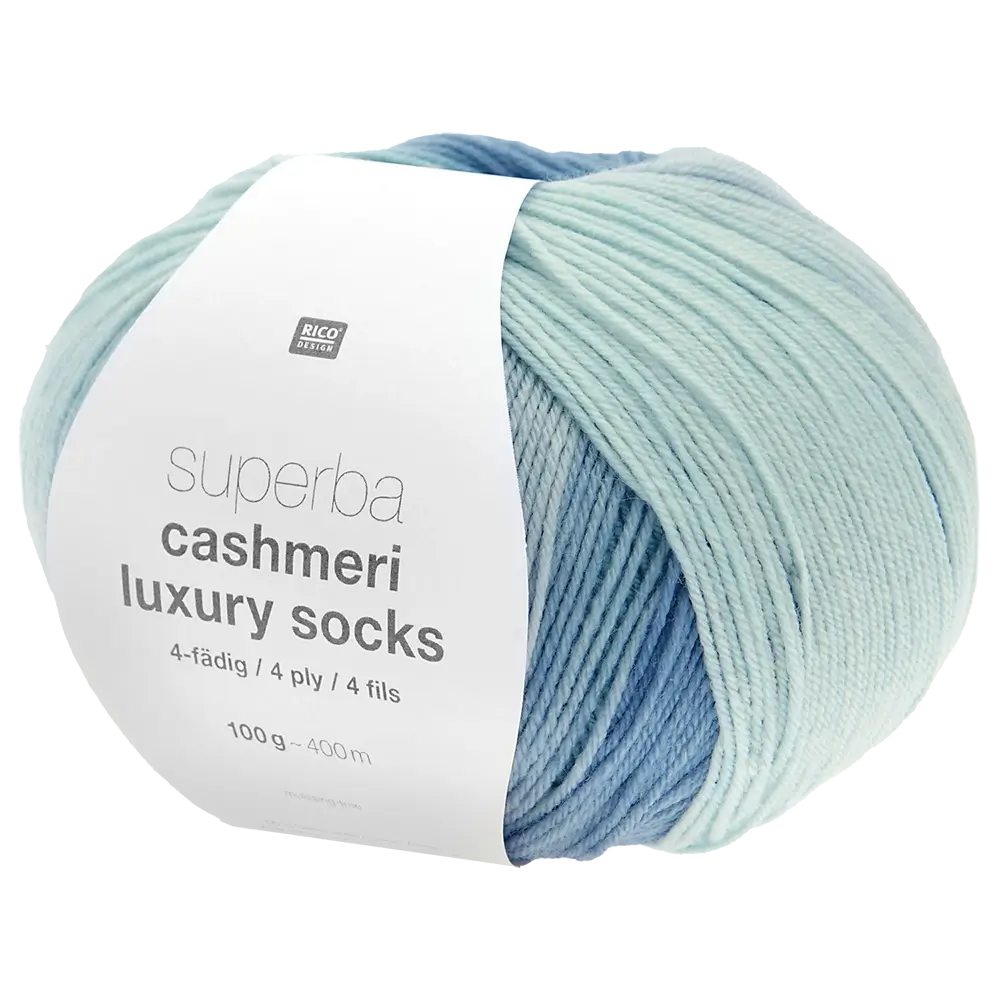 #Farbe_Rico Design Superba Cashmeri Luxury Socks | 031 Antarktis