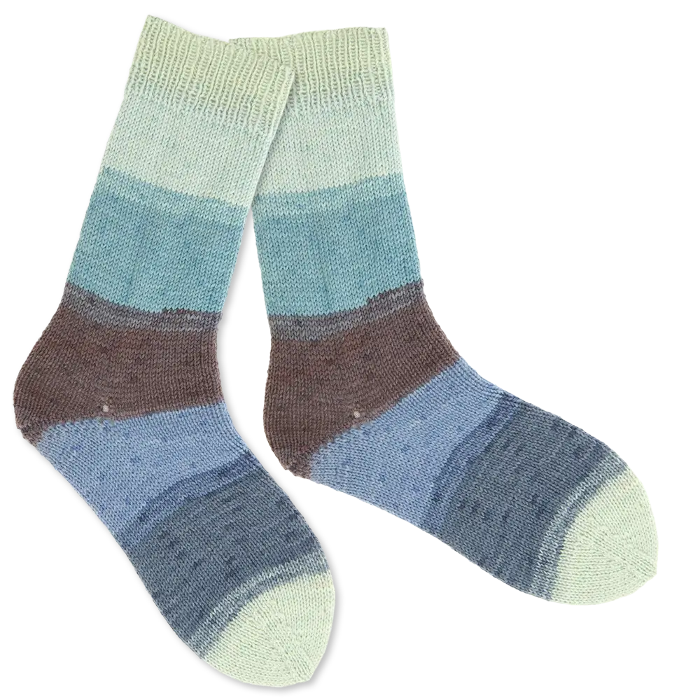 #Farbe_Rico Design Superba Cashmeri Luxury Socks | 035 Bay Blues