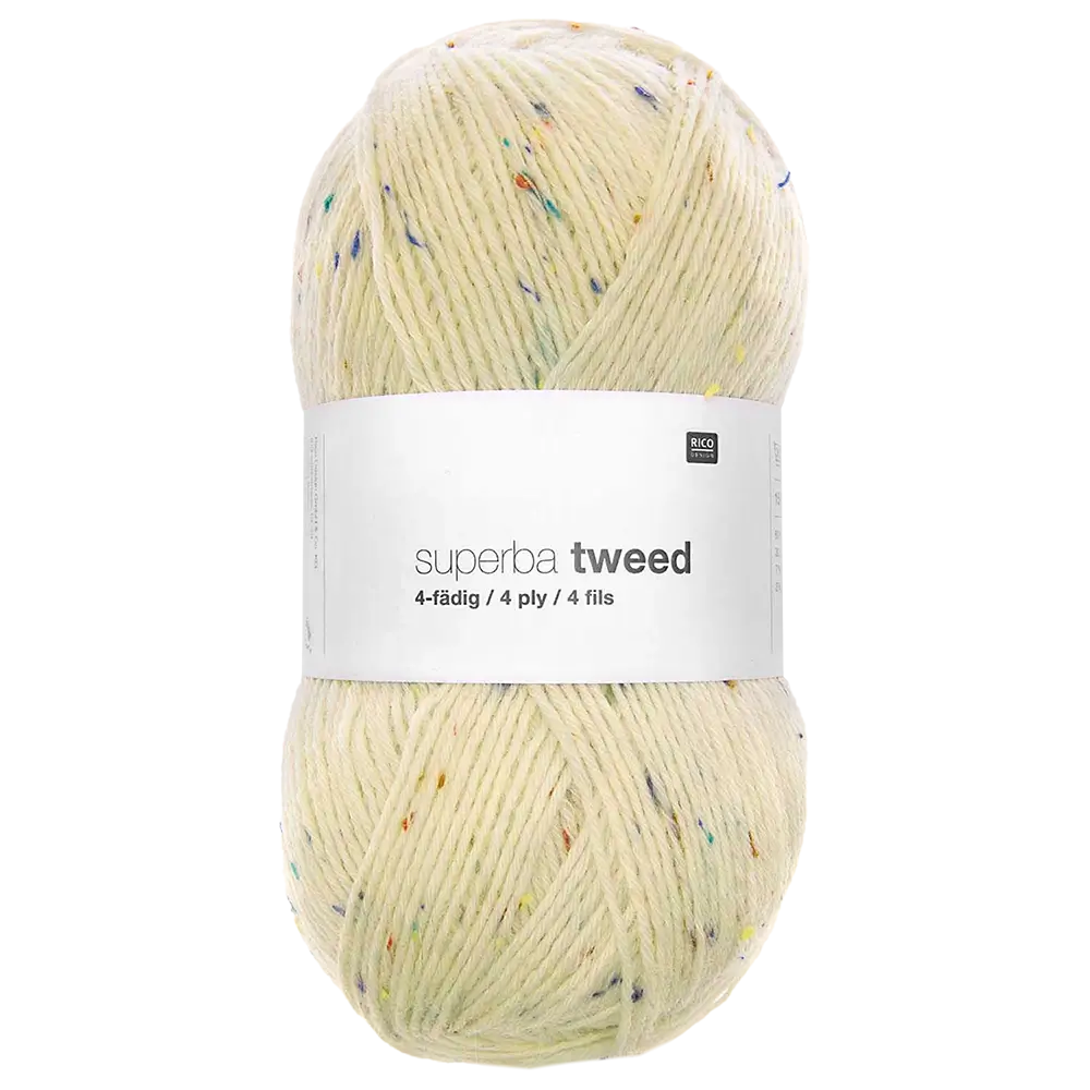 #Farbe_Rico Design Superba Tweed 4-fädig | 001 Creme