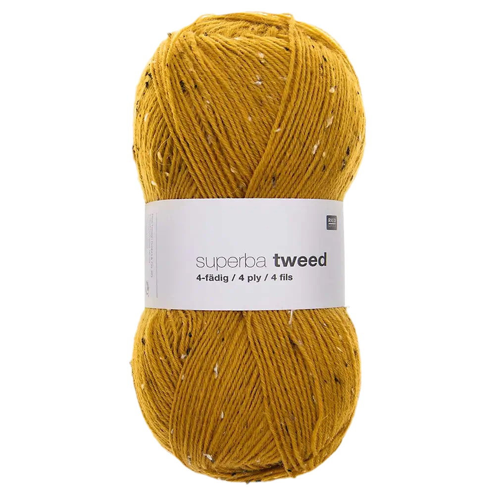 #Farbe_Rico Design Superba Tweed 4-fÀdig | 004 Senf